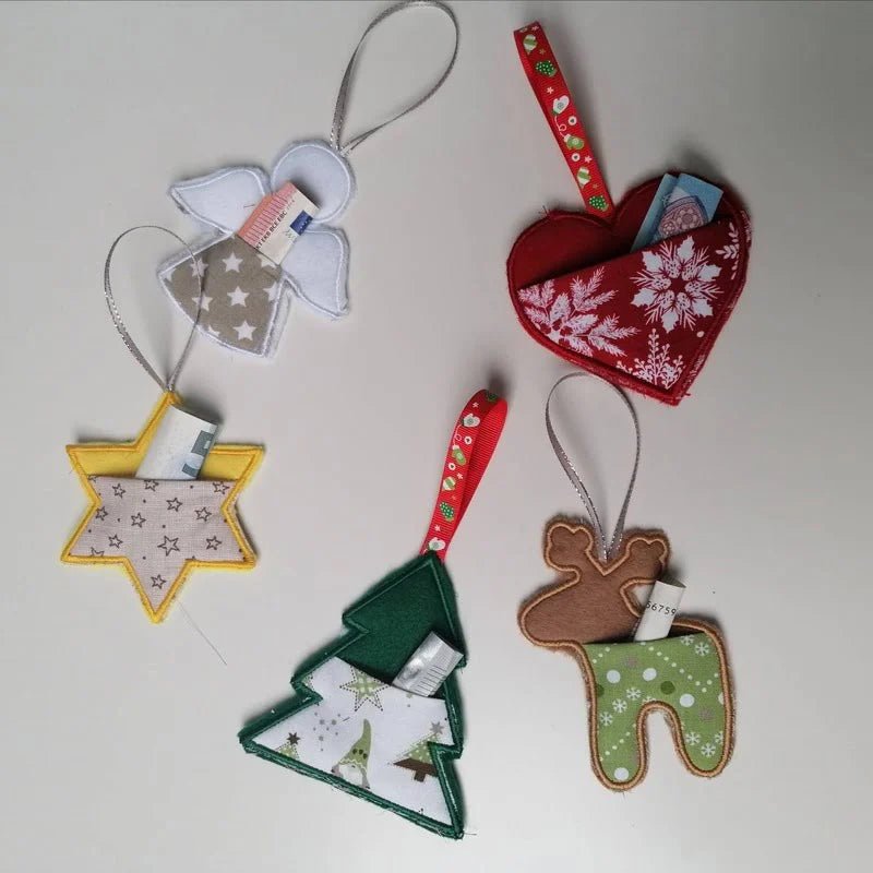 ITH Stickdatei Anhänger Set mit Geldfach von stiXXie by lajana