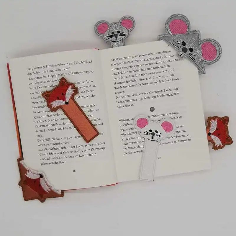 ITH Stickdatei Leseecken Lesezeichen von stiXXie by lajana