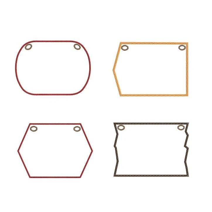 ITH Stickdatei Schilder Blanko von stiXXie by lajana