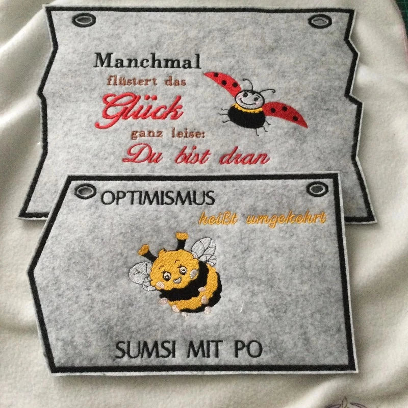 ITH Stickdatei Schilder Blanko von stiXXie by lajana