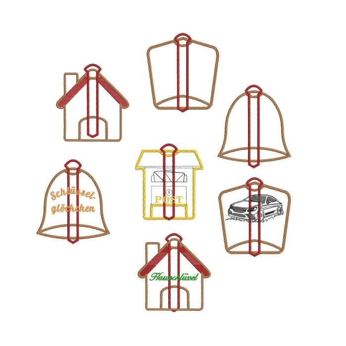 ITH Stickdatei Schlüsseltasche - Schlüsseletui von stiXXie by lajana