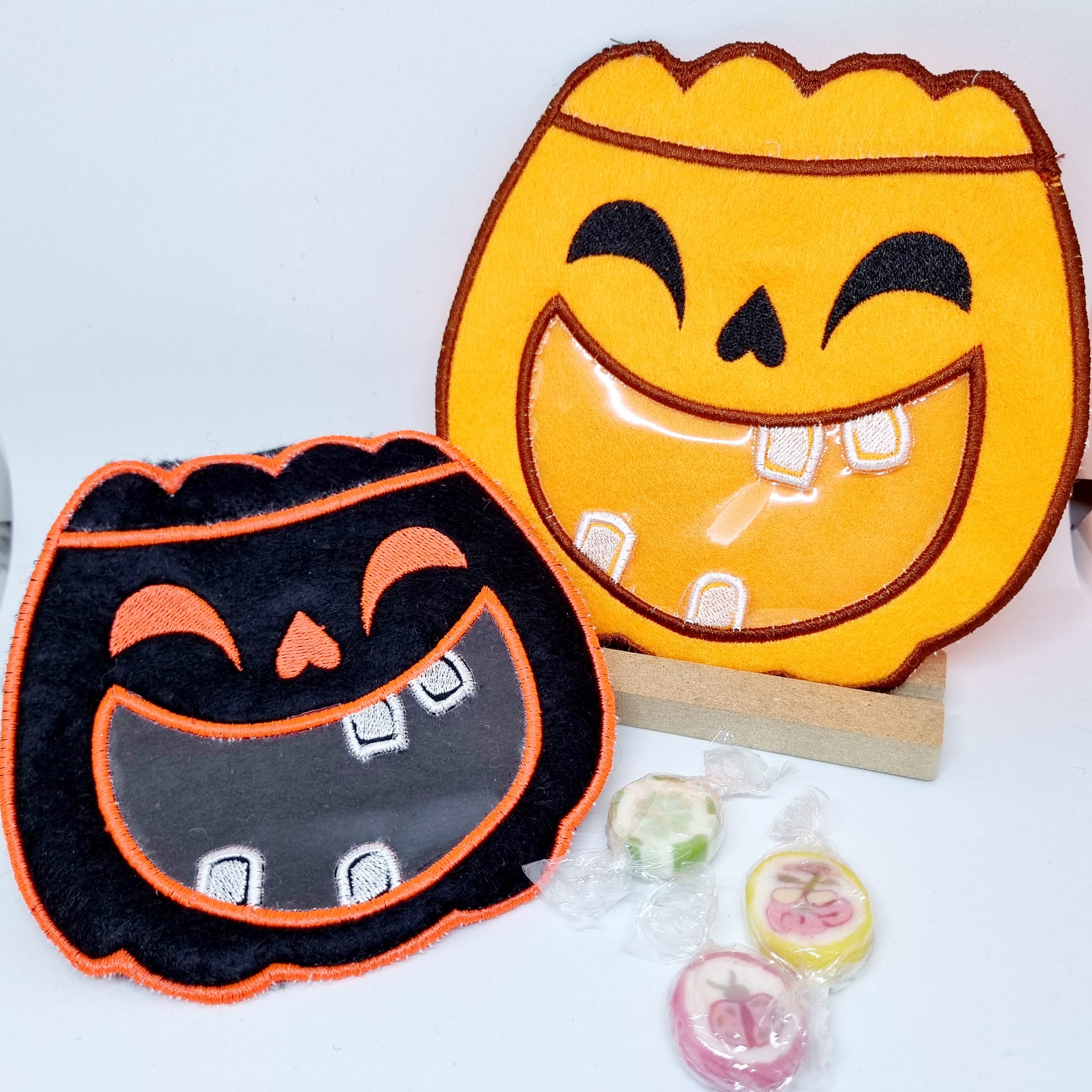 ITH Stickdatei Tasche Halloween Kürbis von stiXXie by lajana