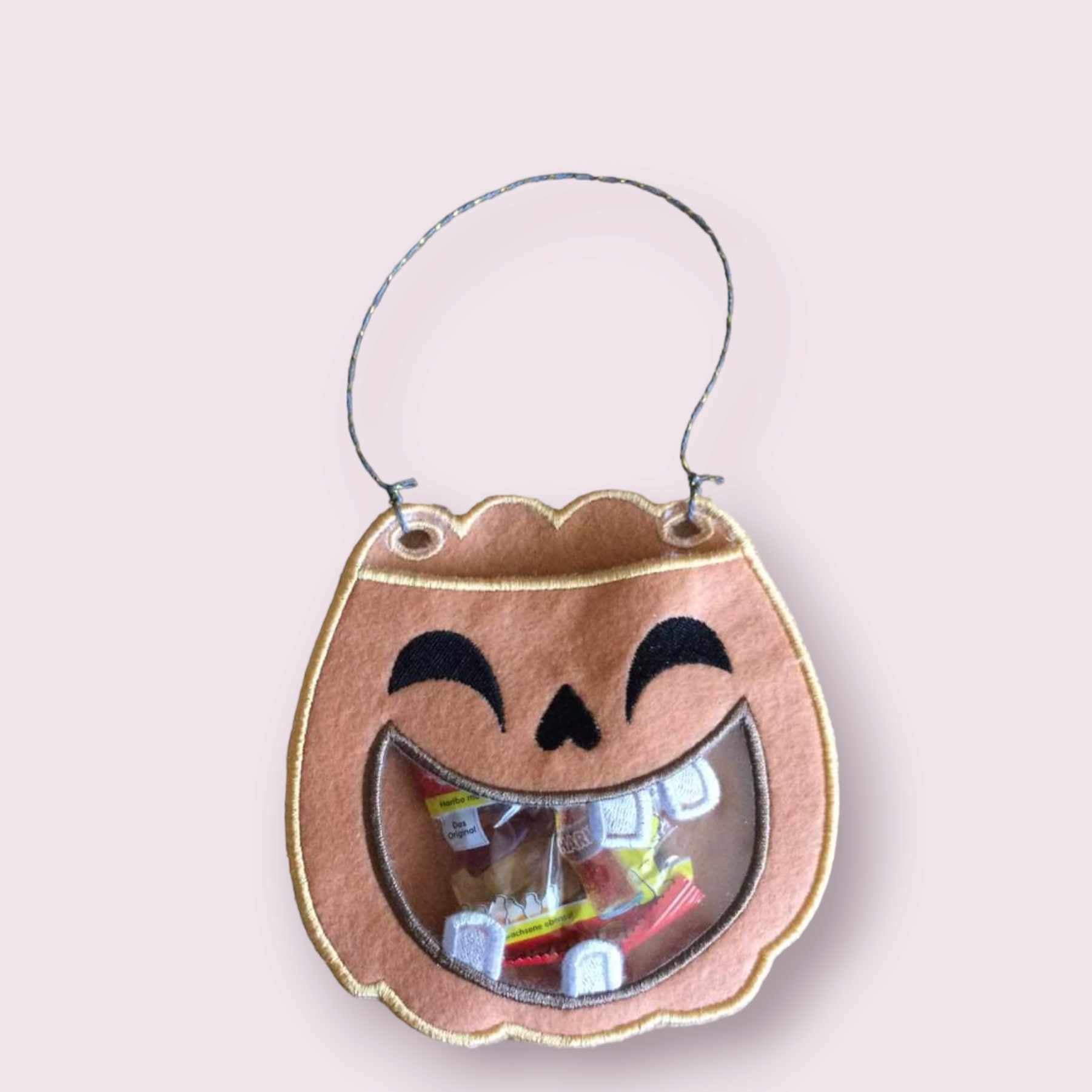 ITH Stickdatei Tasche Halloween Kürbis von stiXXie by lajana