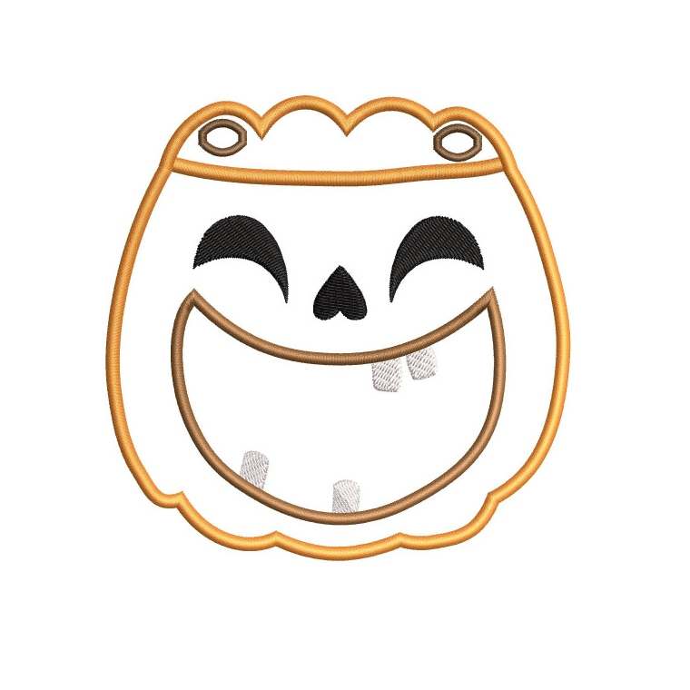 ITH Stickdatei Tasche Halloween Kürbis von stiXXie by lajana