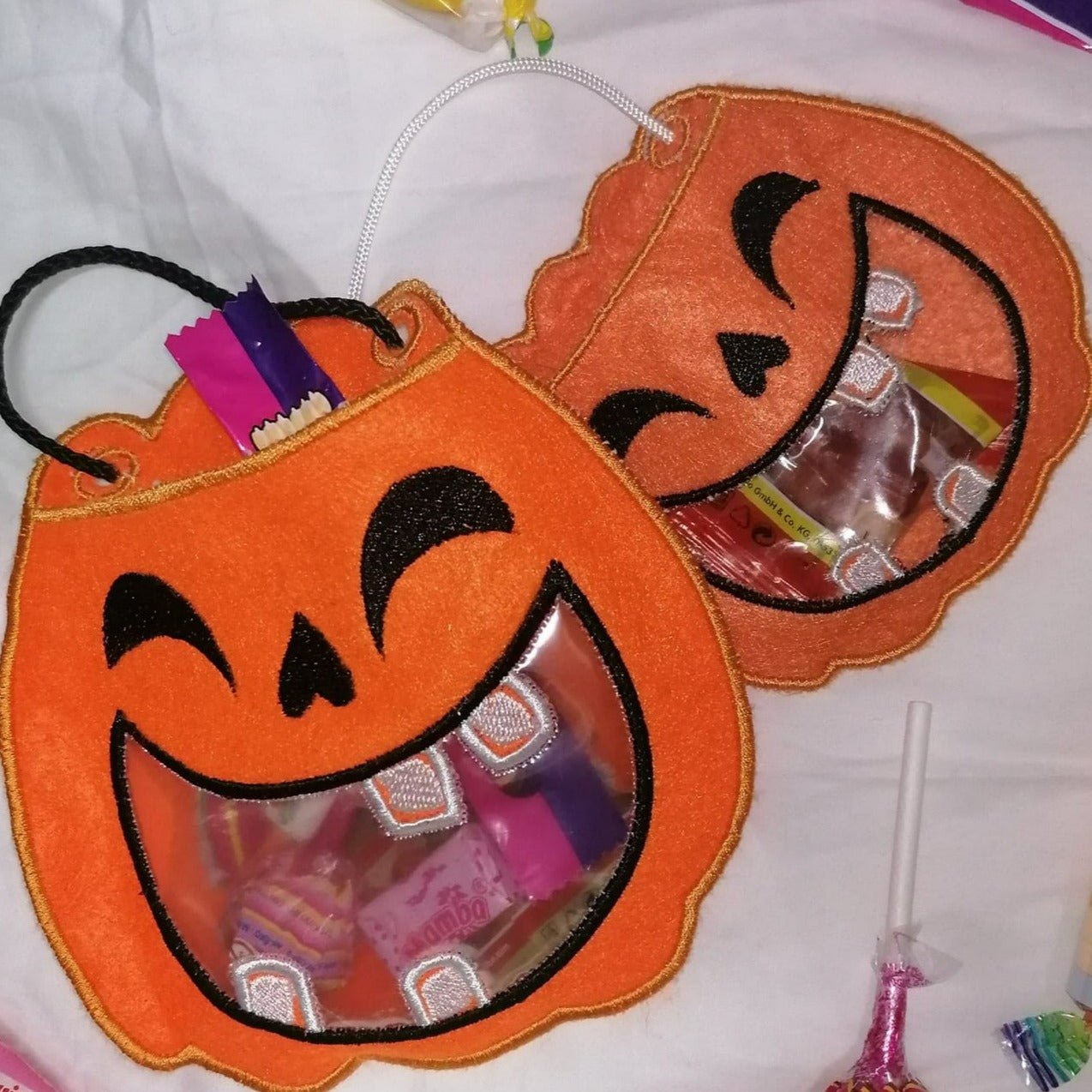 ITH Stickdatei Tasche Halloween Kürbis von stiXXie by lajana