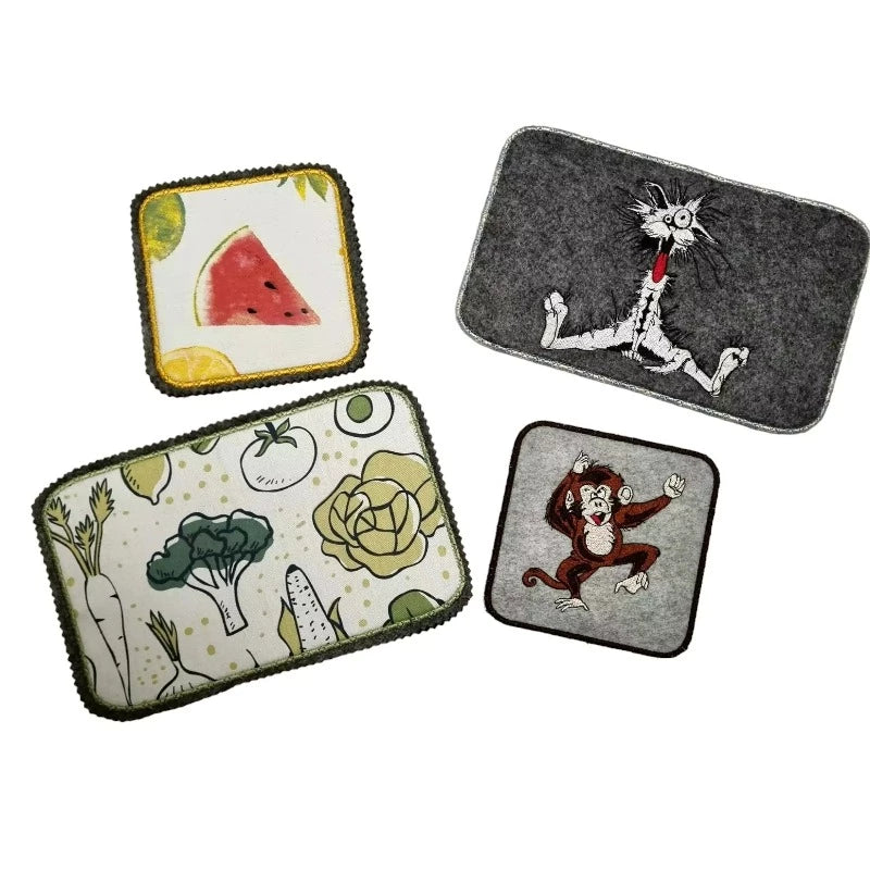 ITH Stickdatei Untersetzer eckig Blanko von stiXXie by lajana