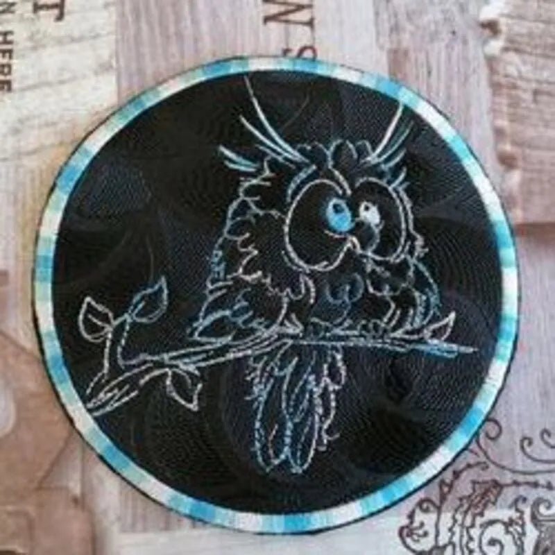 ITH Stickdatei Untersetzer rund Blanko von stiXXie by lajana