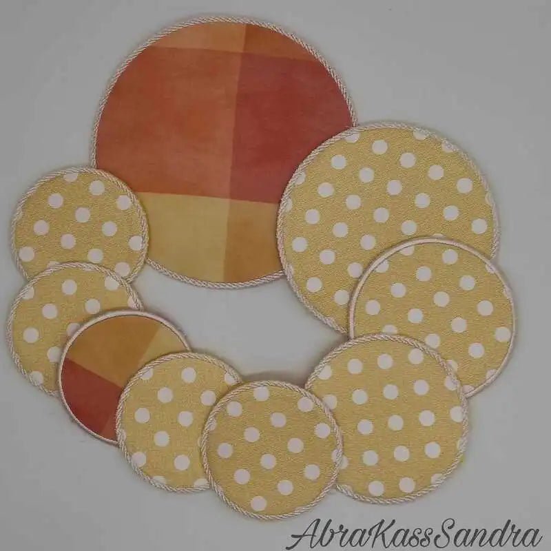 ITH Stickdatei Untersetzer rund Blanko von stiXXie by lajana