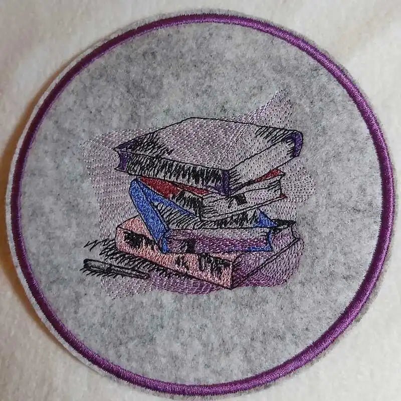 ITH Stickdatei Untersetzer rund Blanko von stiXXie by lajana