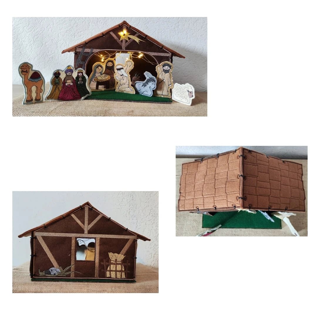 ITH Stickdatei Weihnachtskrippe mit allen Figuren von stiXXie by lajana