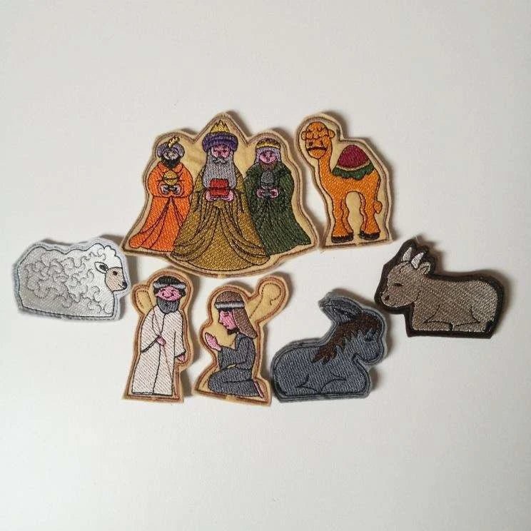 ITH Stickdatei Weihnachtskrippe mit allen Figuren von stiXXie by lajana