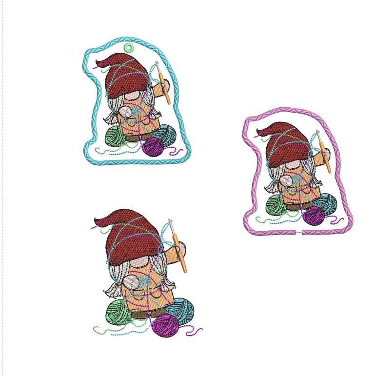 ITH Stickdatei Wichtel Handarbeit von stiXXie by lajana