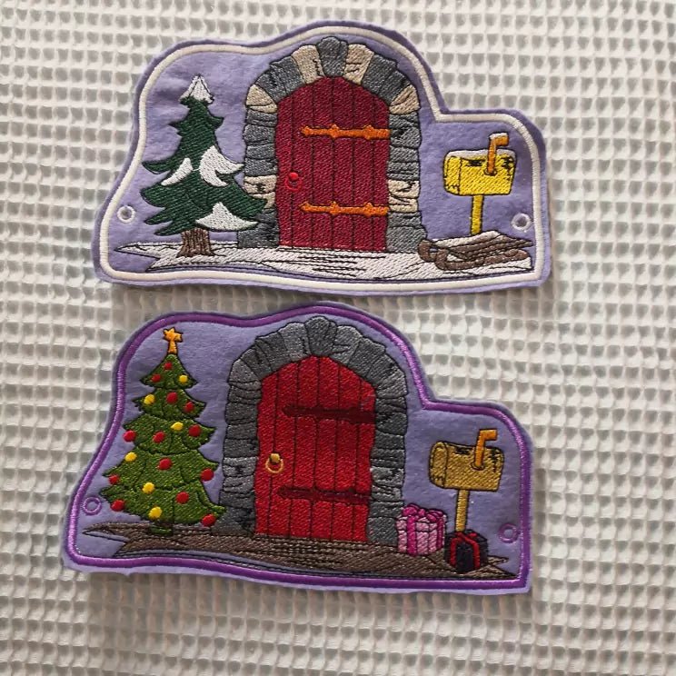 ITH Stickdatei Wichteltüren Weihnacht Winter von stiXXie by lajana