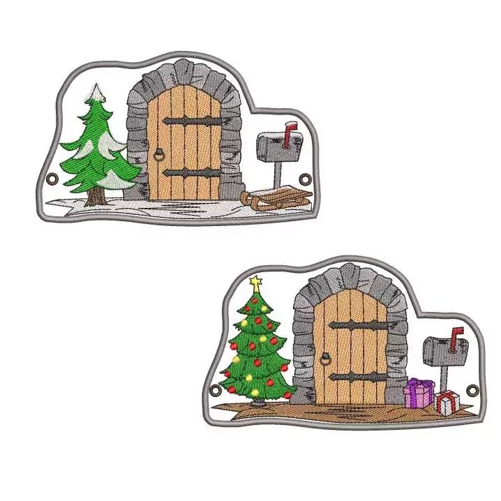 ITH Stickdatei Wichteltüren Weihnacht Winter von stiXXie by lajana