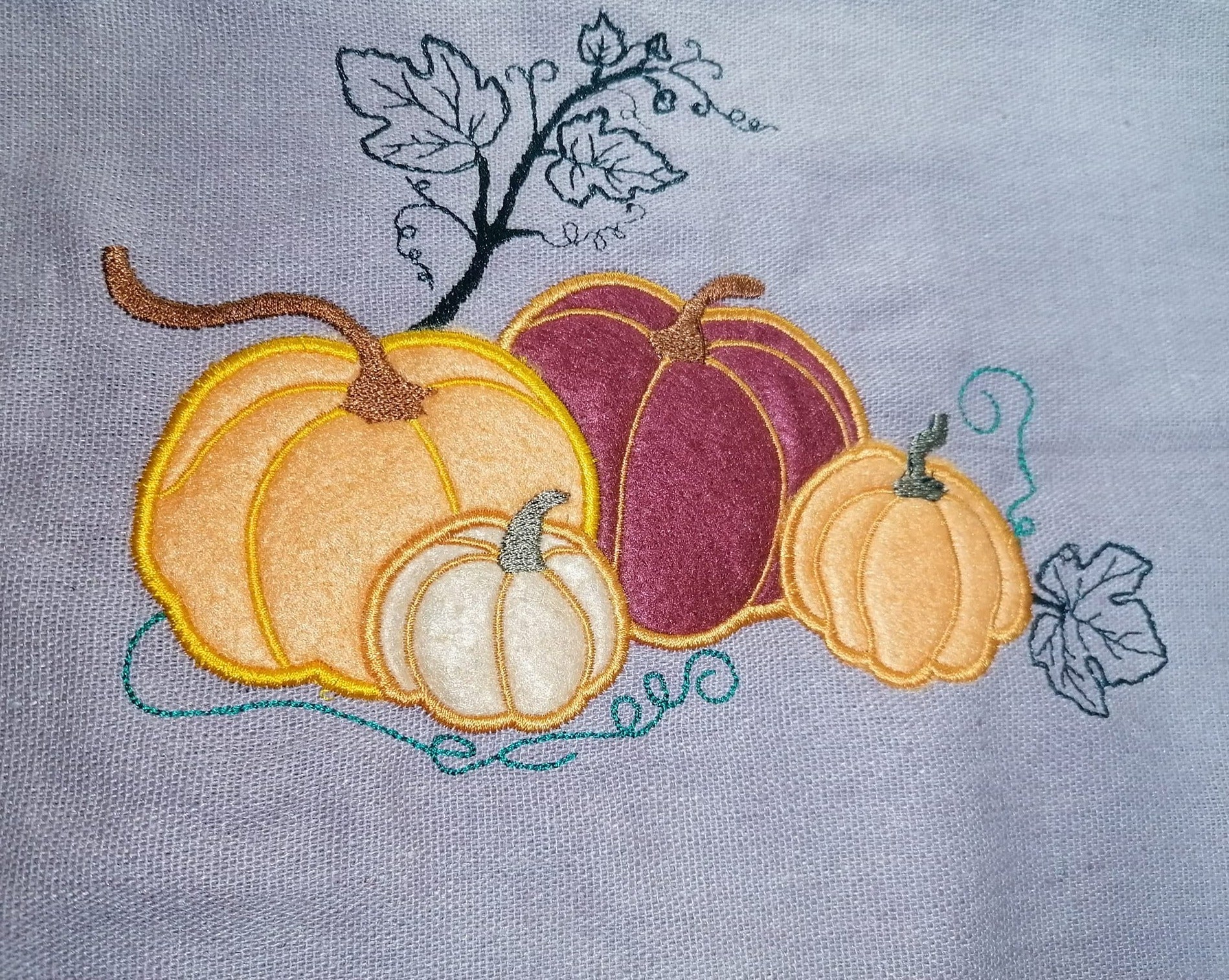 Stickdatei Kürbisse Applikation von stiXXie by lajana