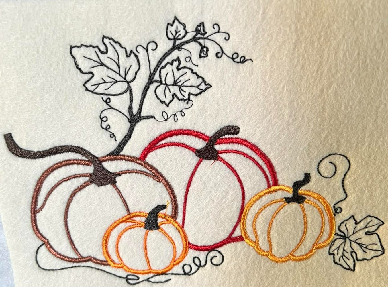 Stickdatei Kürbisse Applikation von stiXXie by lajana