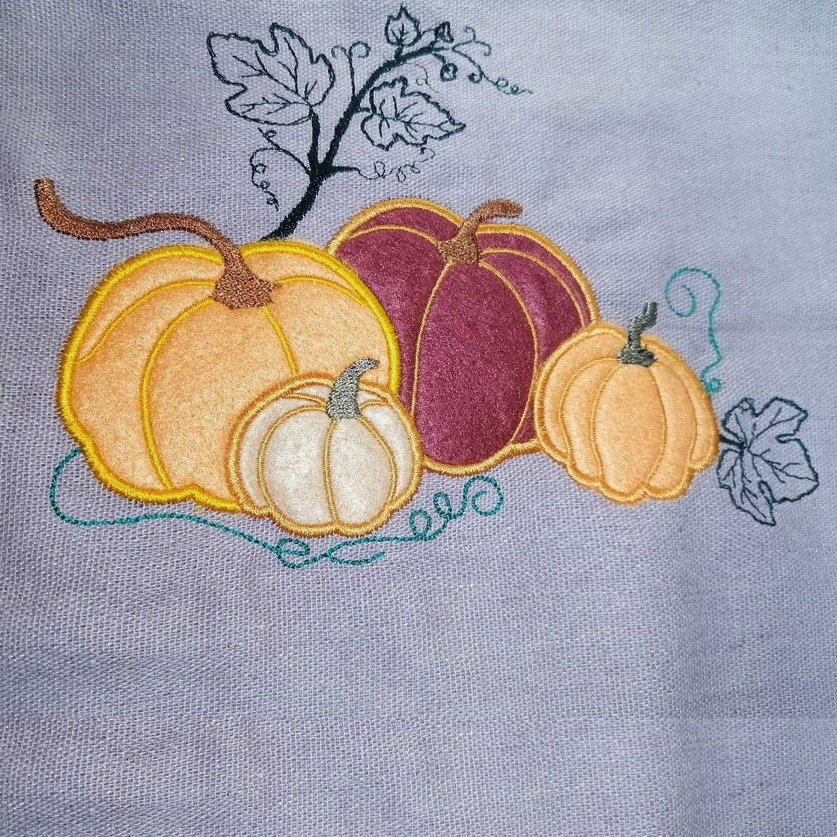 Stickdatei Kürbisse Applikation von stiXXie by lajana