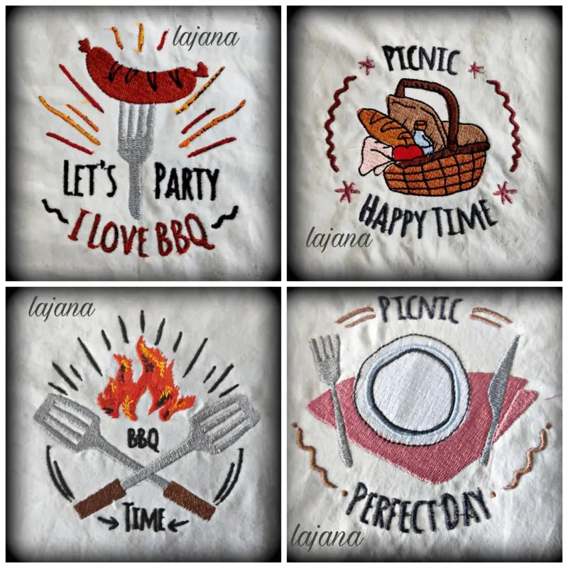 Stickdatei Barbeque-Set von stiXXie by lajana