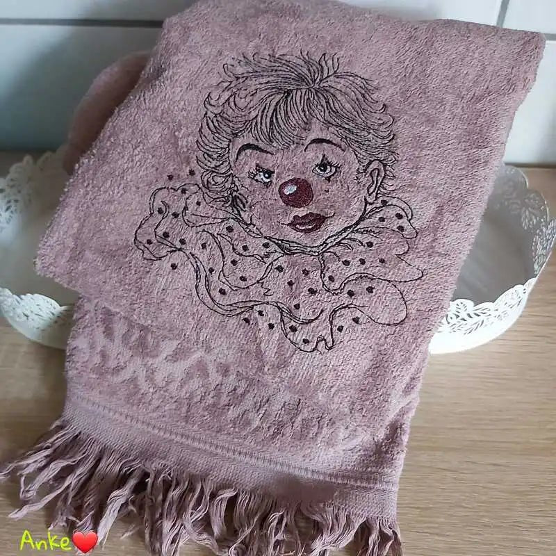 Stickdatei Clown Pierrot von stiXXie by lajana