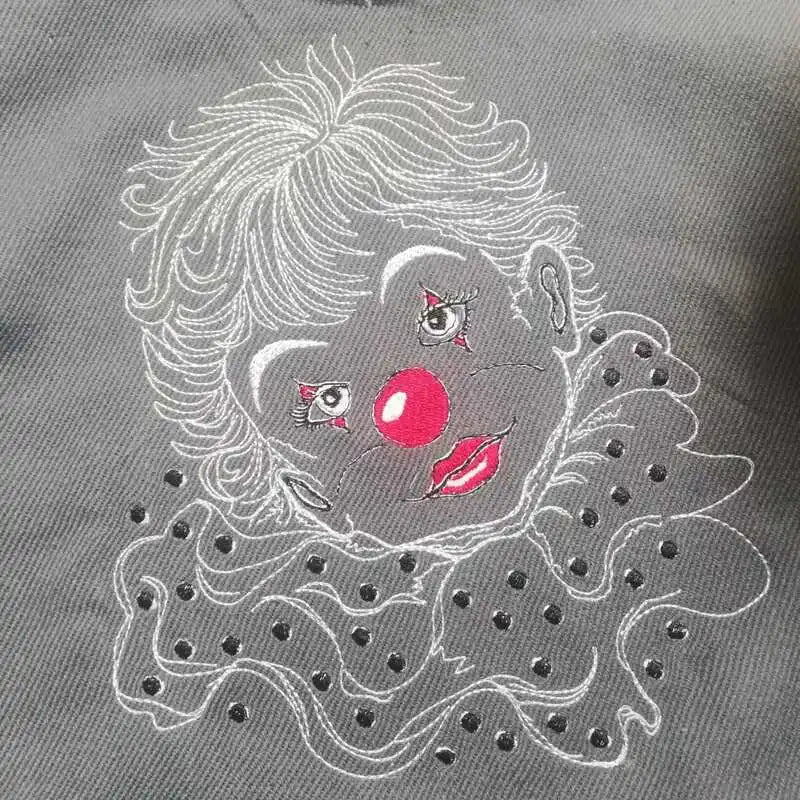 Stickdatei Clown Pierrot von stiXXie by lajana