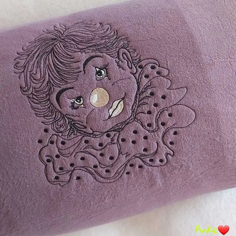 Stickdatei Clown Pierrot von stiXXie by lajana