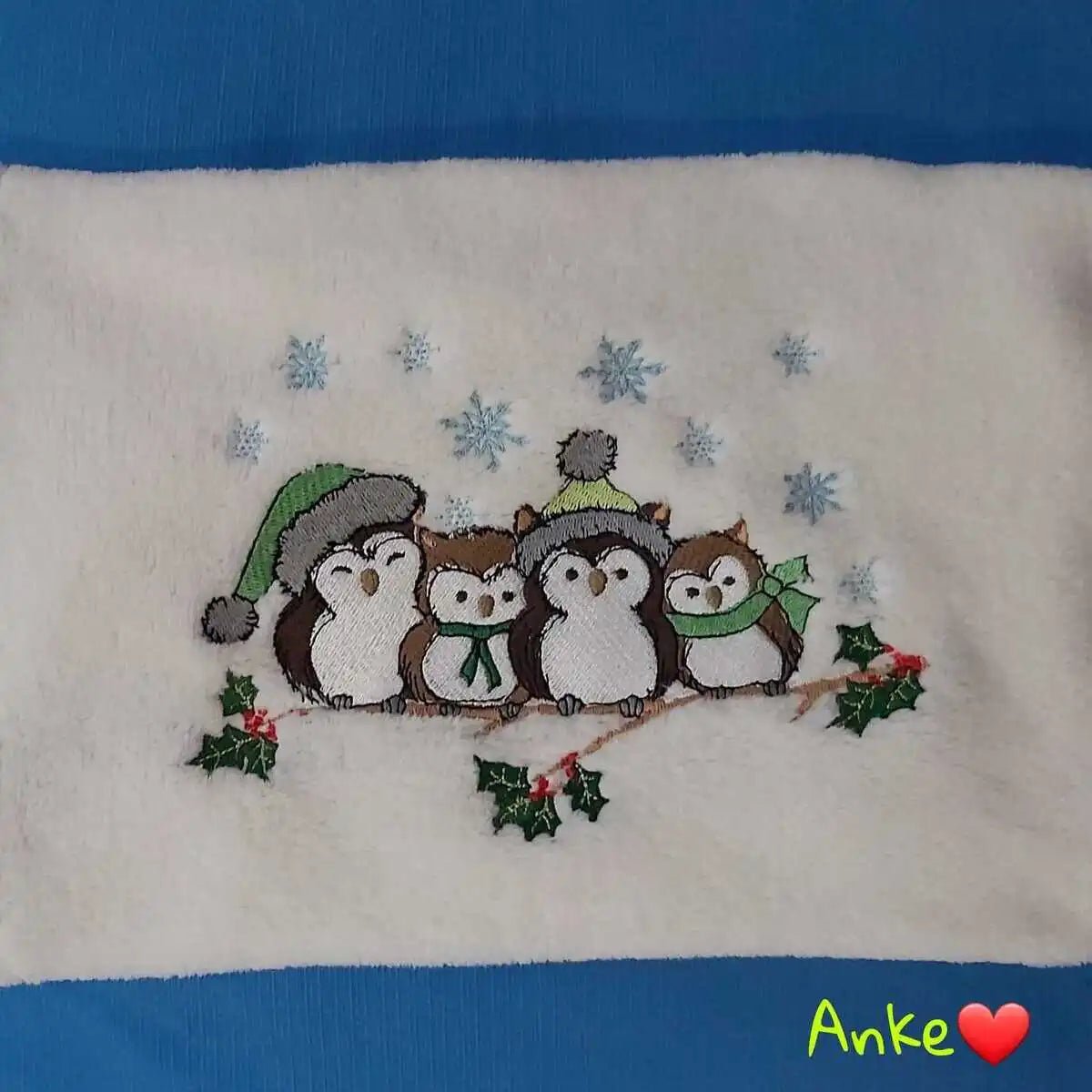 Stickdatei Eule Wintereulen von stiXXie by lajana