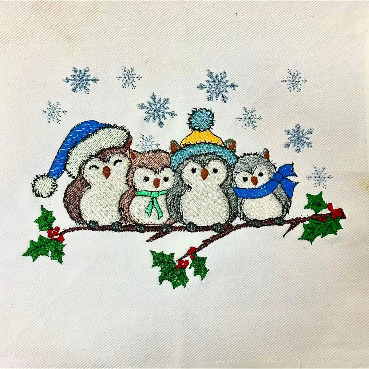 Stickdatei Eule Wintereulen von stiXXie by lajana