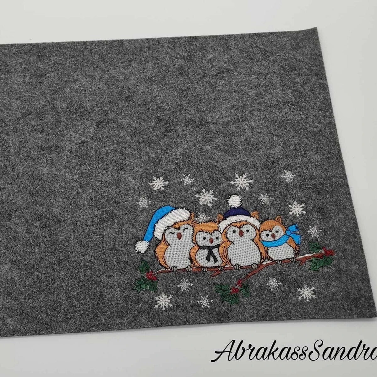 Stickdatei Eule Wintereulen von stiXXie by lajana