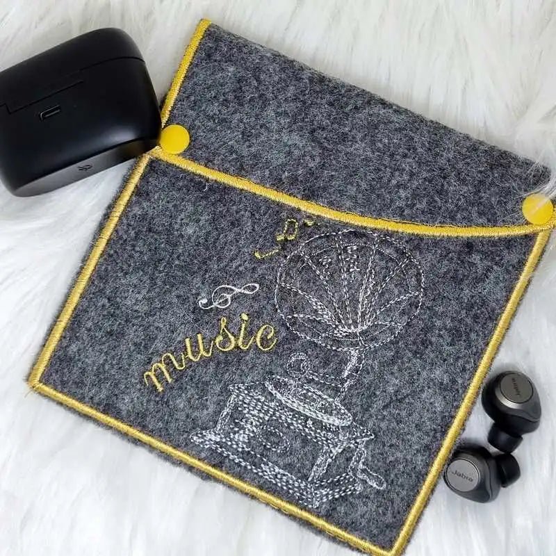 Stickdatei Grammophon Vintage von stiXXie by lajana