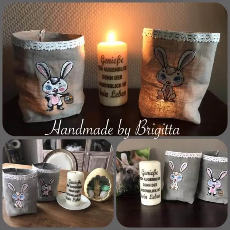 Stickdatei Hase Mitte Schnuffi von stiXXie by lajana