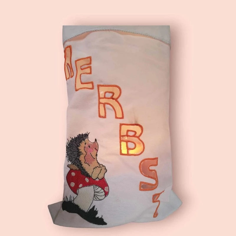 Stickdatei Igel Herbstdekoration von stiXXie by lajana