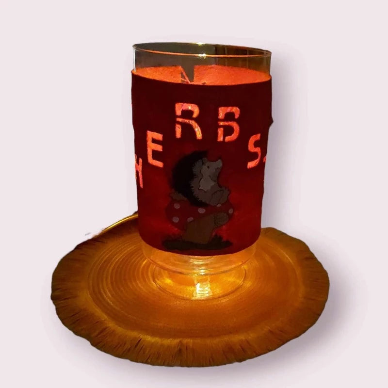 Stickdatei Igel Herbstdekoration von stiXXie by lajana