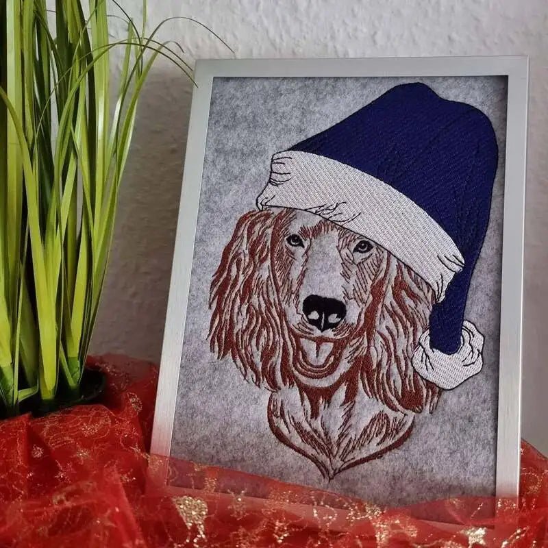 Stickdatei Hund Irish Setter von stiXXie by lajana