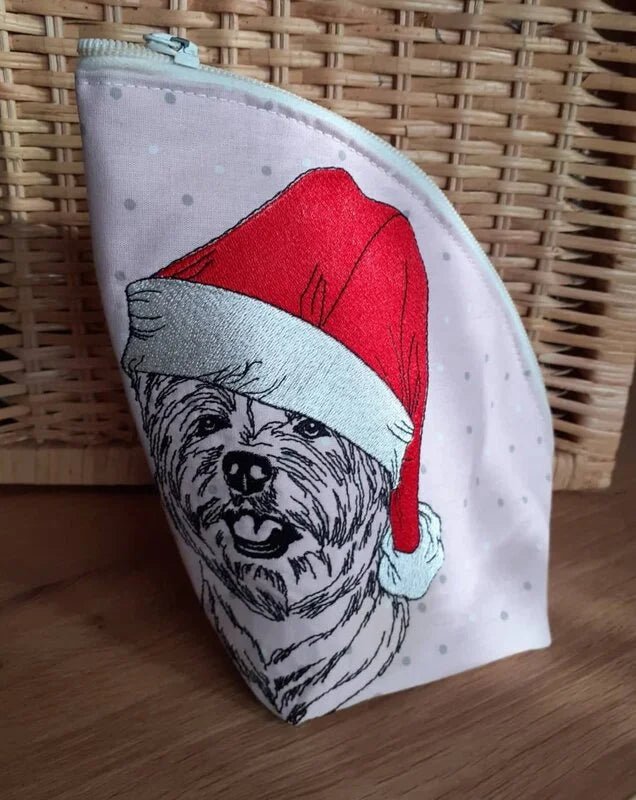 Stickdatei Hund Westie Nikolaus Kritzel von stiXXie by lajana