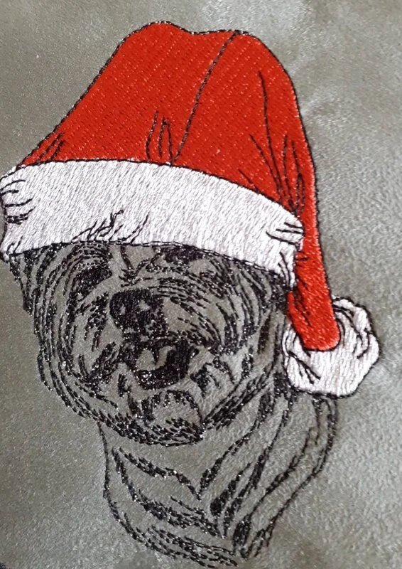 Stickdatei Hund Westie Nikolaus Kritzel von stiXXie by lajana