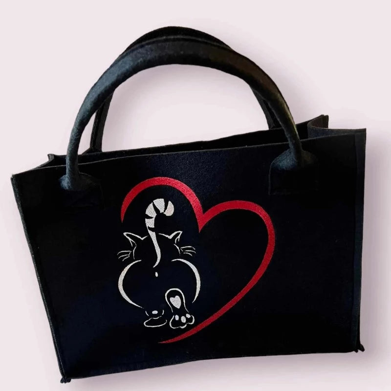 Stickdatei Katze mit Herz von stiXXie by lajana