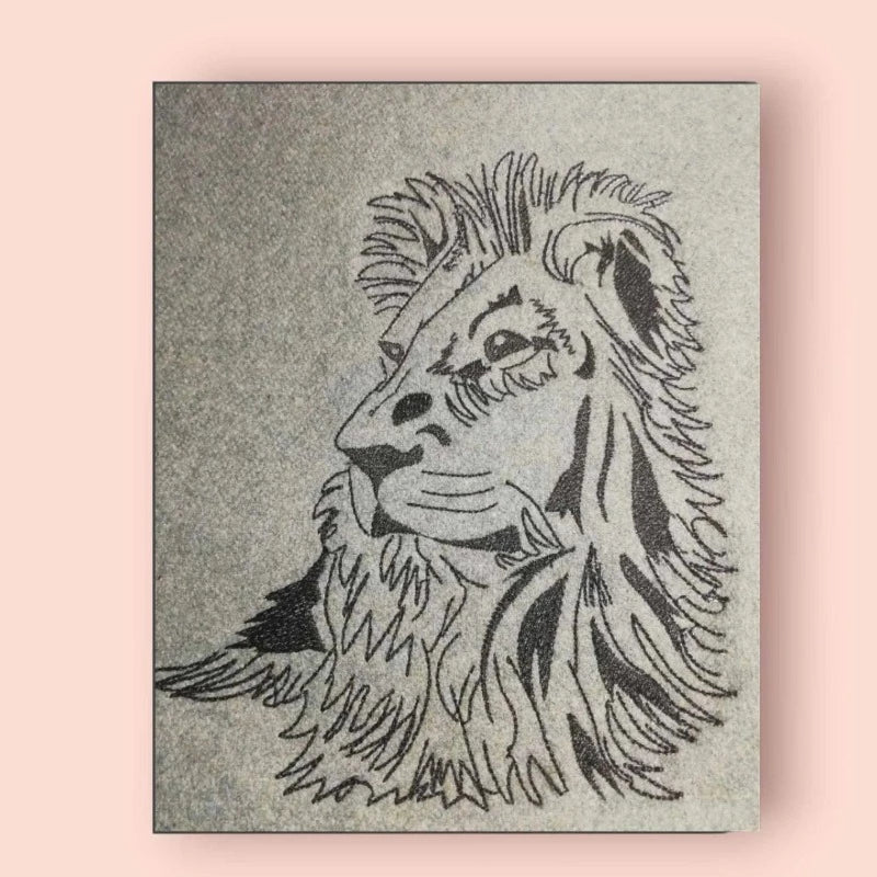 Stickdatei Löwe Scribble von stiXXie by lajana