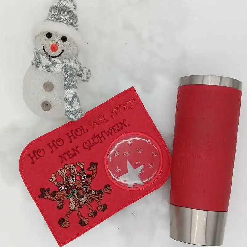 Stickdatei Lustige Elche mit Spruch von stiXXie by lajana