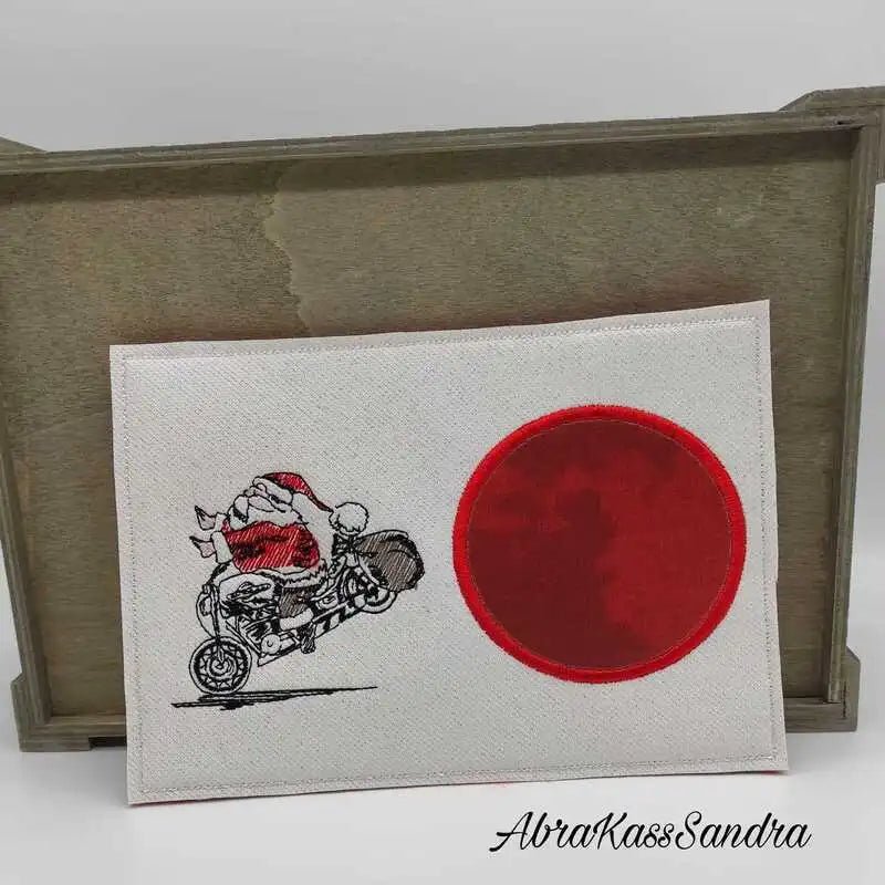 Stickdatei Nikolaus Biker von stiXXie by lajana