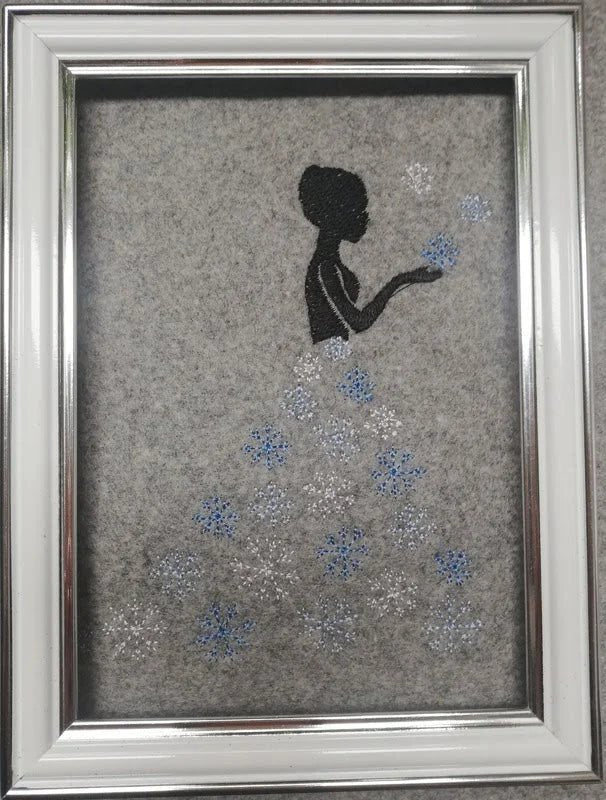 Stickdatei Schattendamen Jahreszeiten von stiXXie by lajana