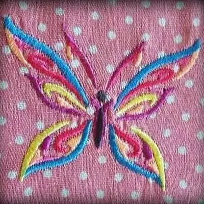 Stickdatei Schmetterling Papillon Color von stiXXie by lajana