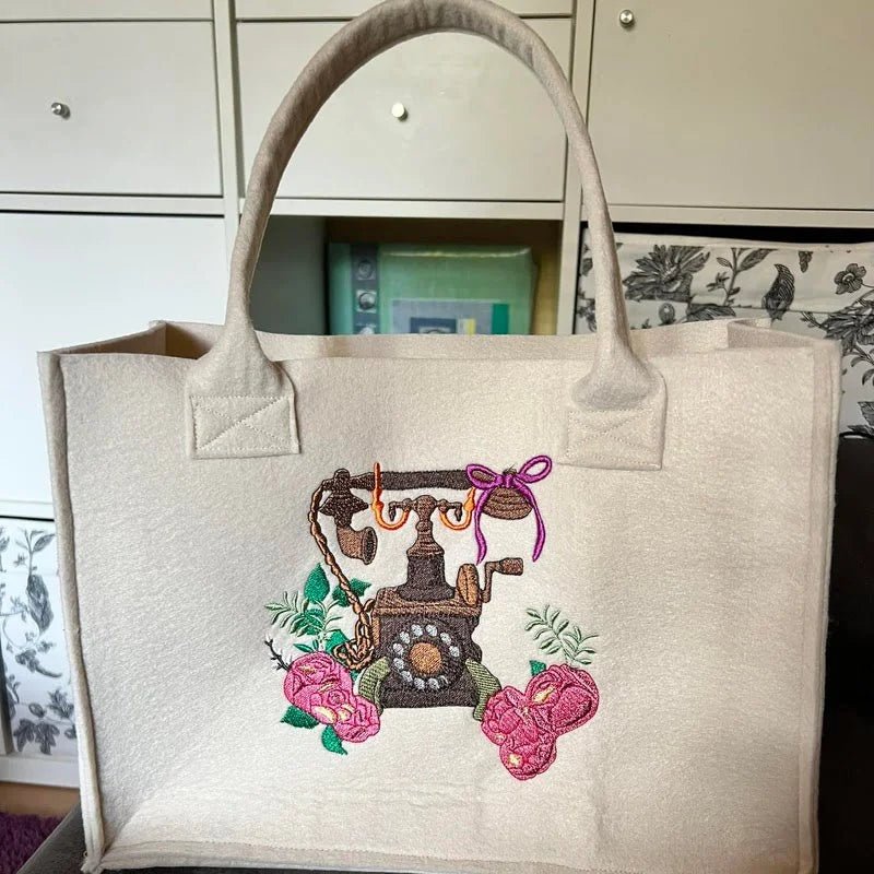 Stickdatei Telefon Vintage von stiXXie by lajana