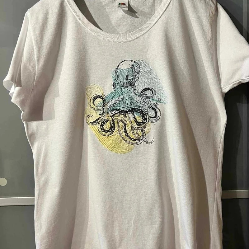 Stickdatei Oktopus Vintage von stiXXie by lajana