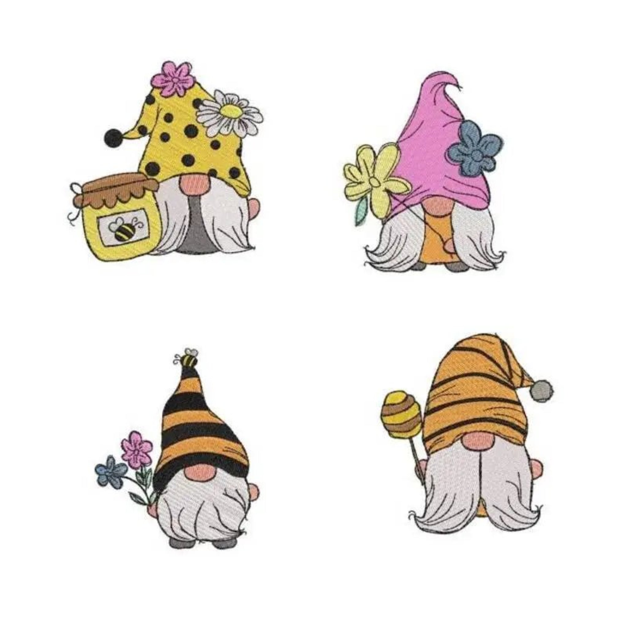 Stickdatei Wichtel Frühling von stiXXie by lajana