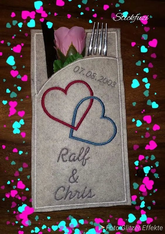 Stickdateien Herzen Dreier-Set von stiXXie by lajana