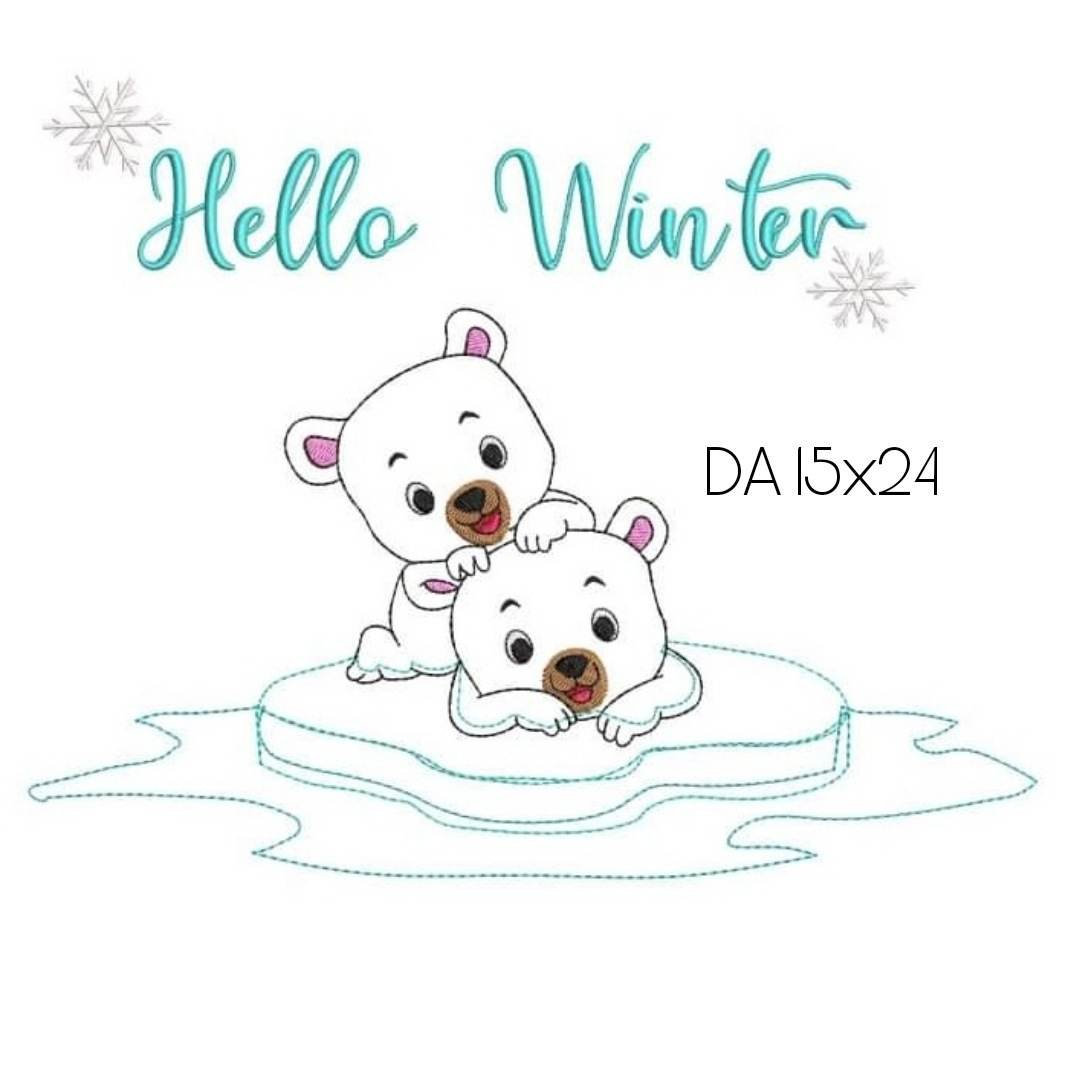 Stickdatei Eisbären auf Scholle von stiXXie by lajana