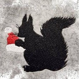 Stickdatei Eichhörnchen im Scherenschnitt-Stil von stiXXie by lajana