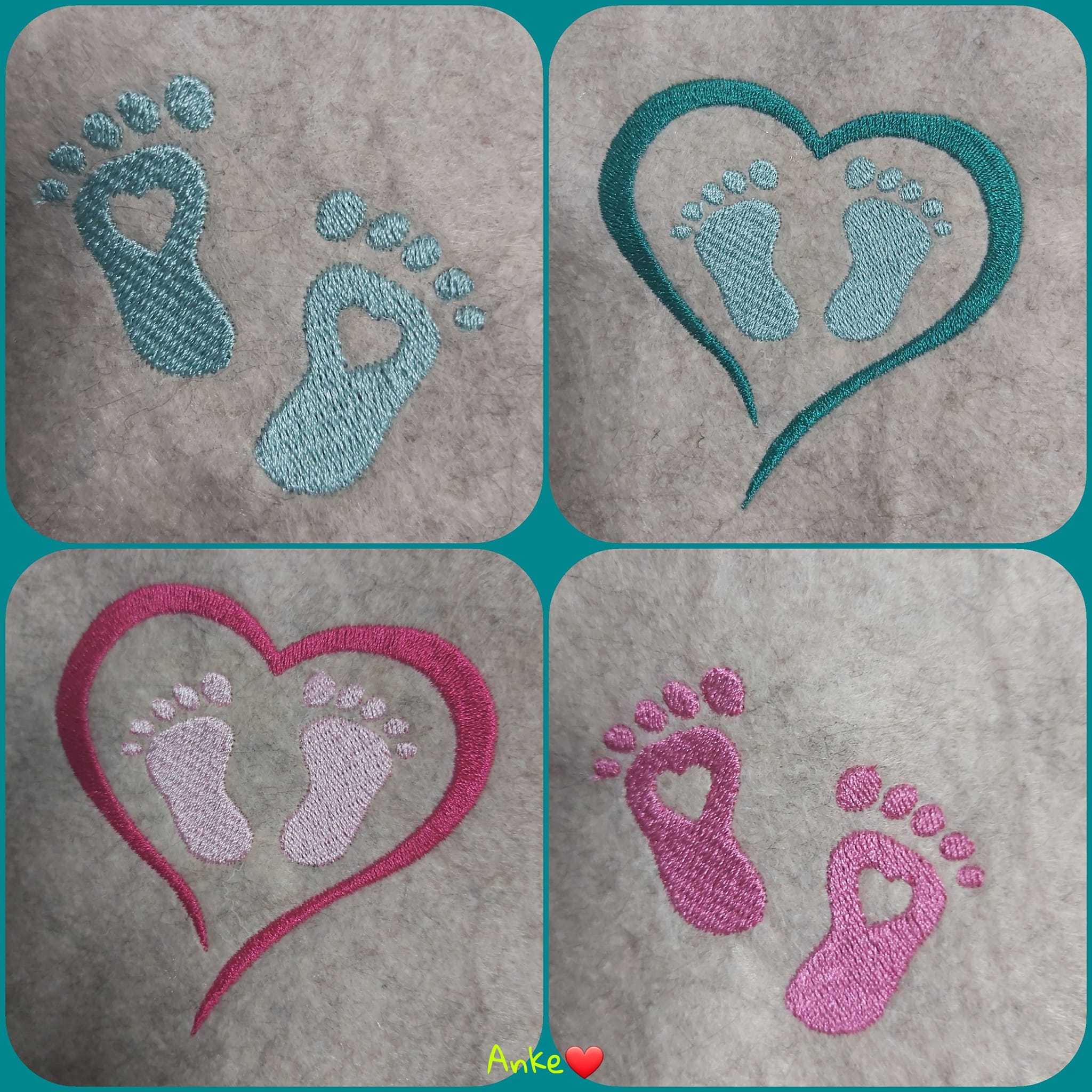 ITH Stickdatei Mutterpasshülle Bundle mit Dekoren von stiXXie by lajana