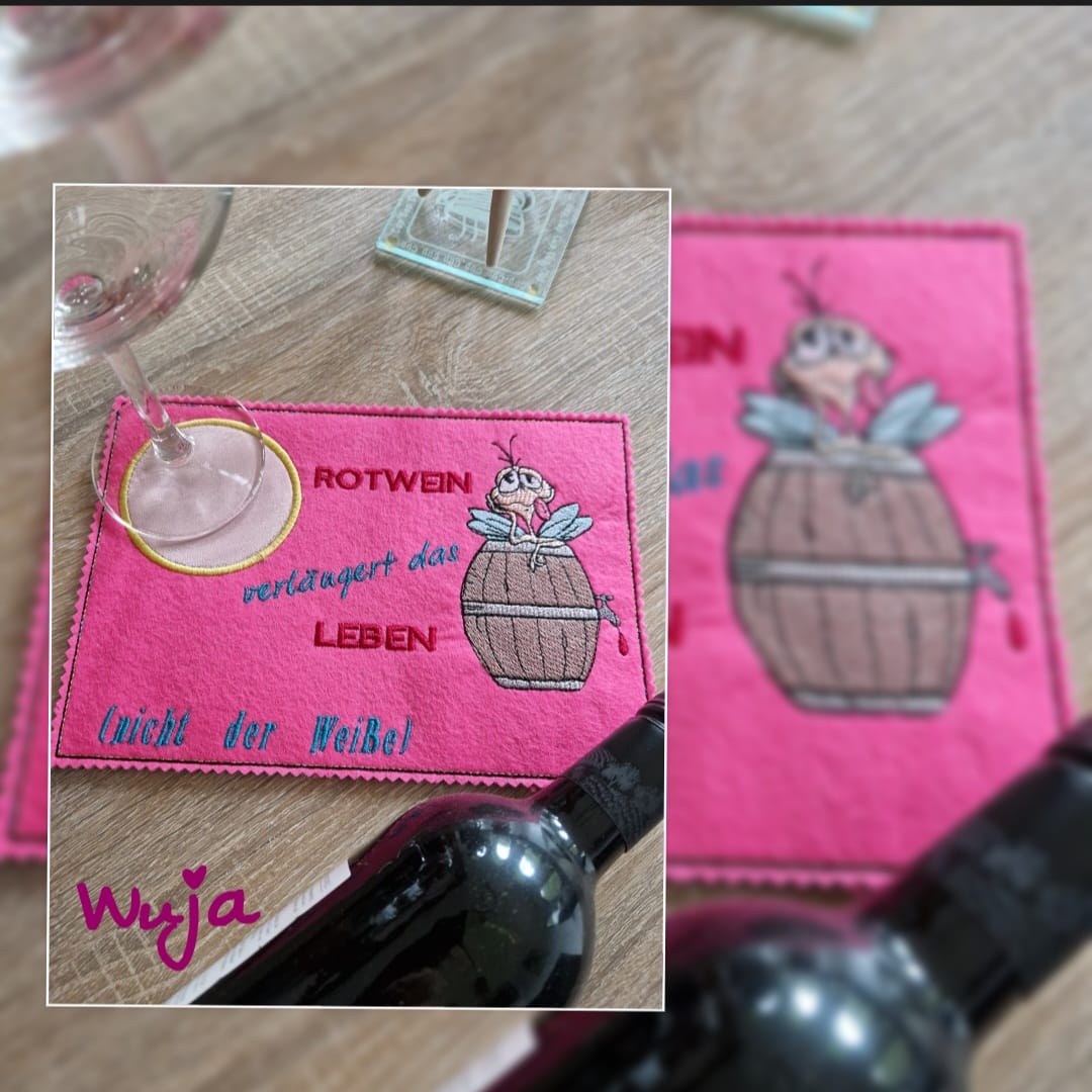 Stickdatei Mücke Mosquito mit Sprüchen von stiXXie by lajana