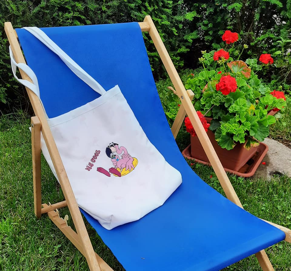 Stickdatei cooler Flamingo mit Sprüchen von stiXXie by lajana